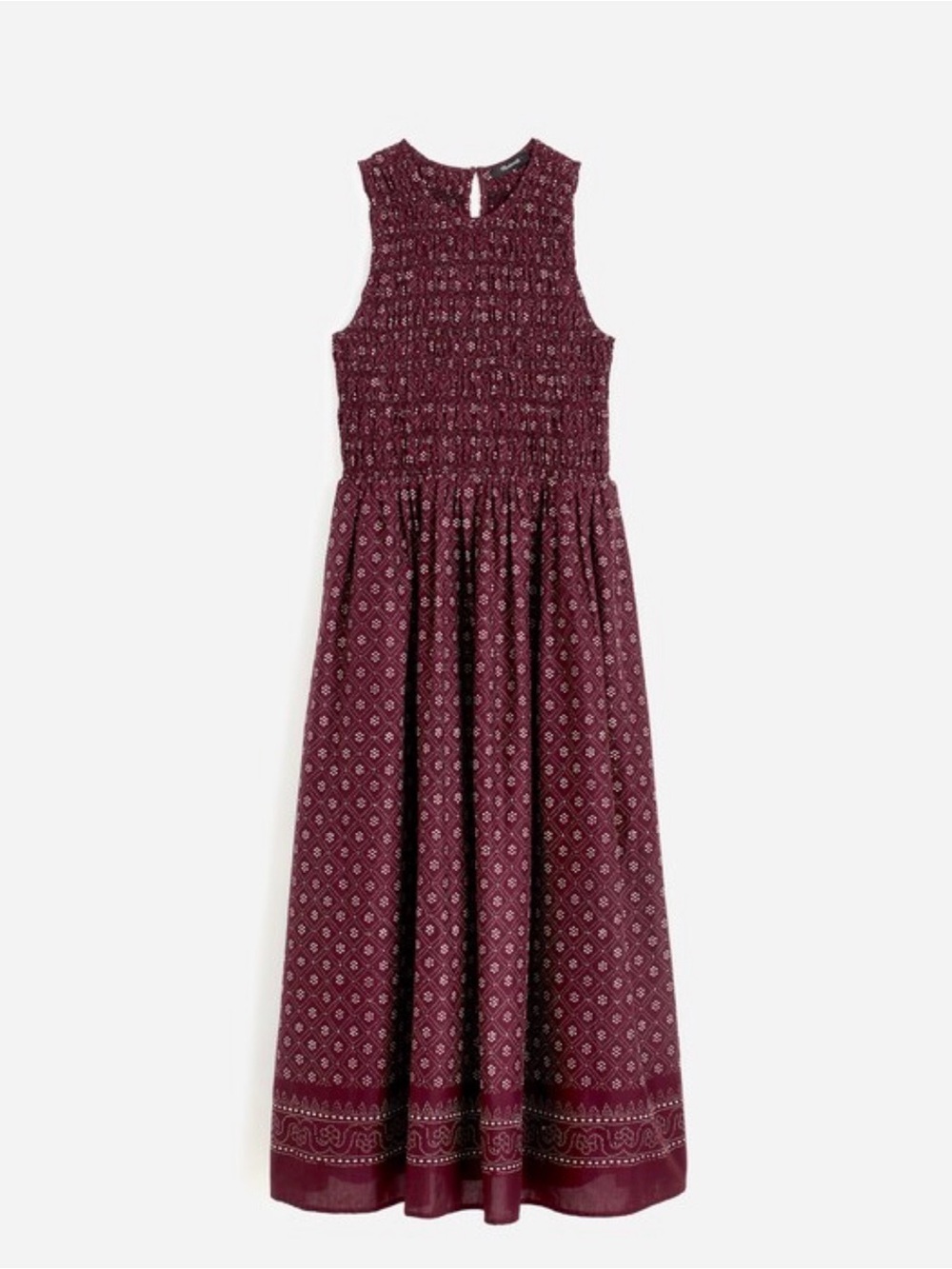 Madewell Smocked Melody Midi Dress - Picture 2 of 4